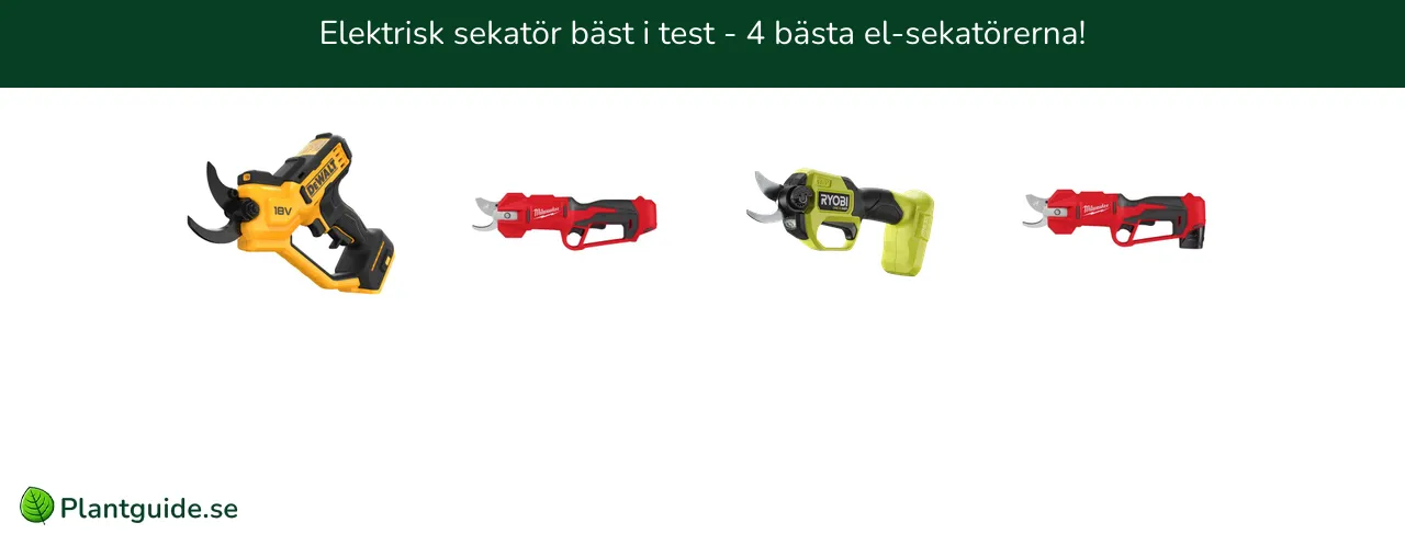 Elektrisk sekatör bäst i test