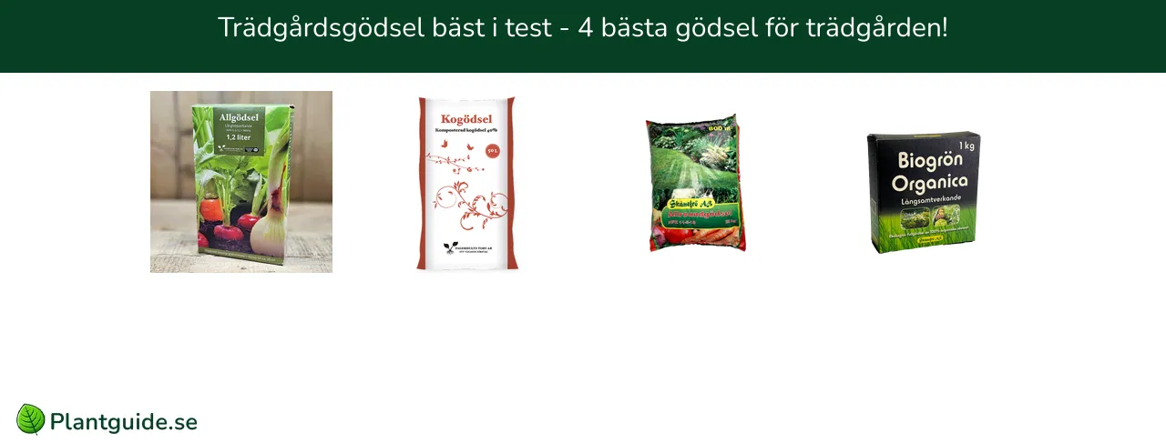 Trädgårdsgödsel bäst i test