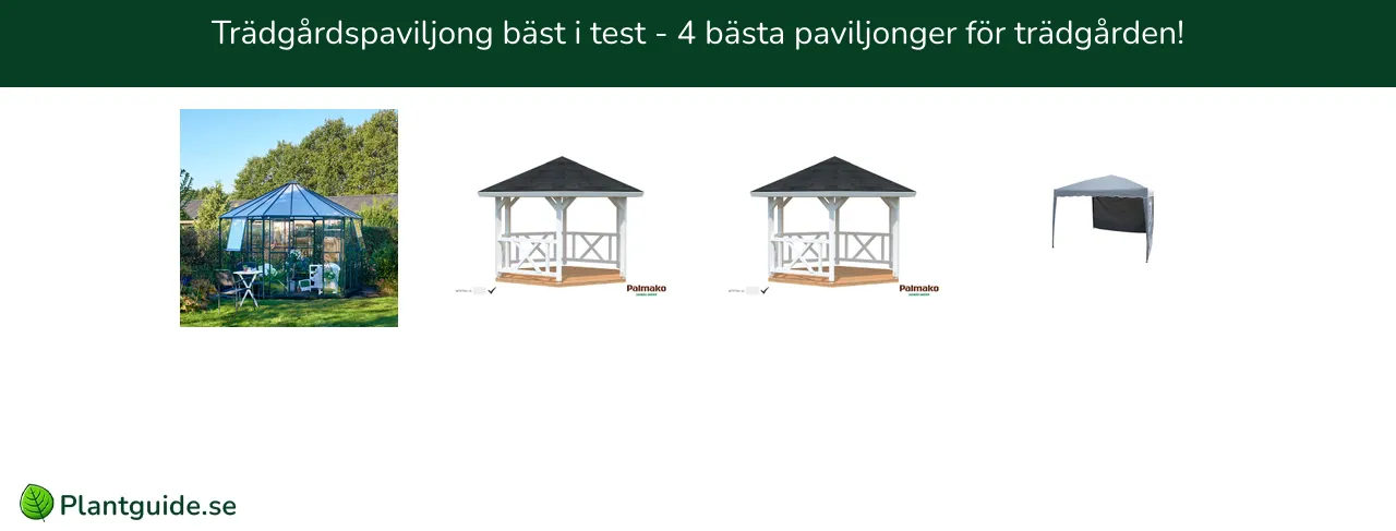 Trädgårdspaviljong bäst i test